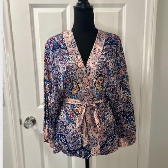 Jasmine Kimono in Paisley Lilac Motif from Anthropologie – One Size - NWT - Picture 6 of 9